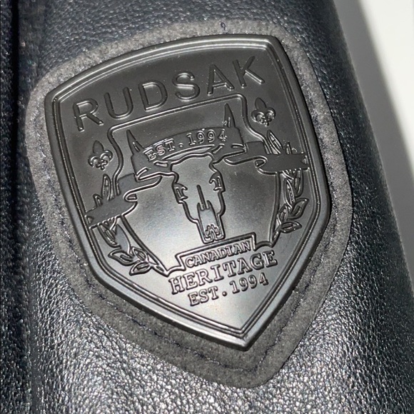 RUDSAK LEATHER BOMBER JACKET - Picture 11 of 12